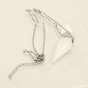 Handmade  white point necklace